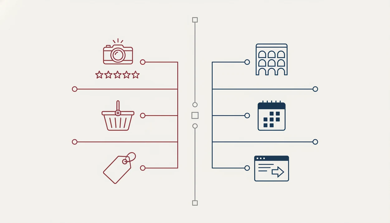 A split visual diagram contrasts quick wine scanning features with deeper cellar tracking tools.