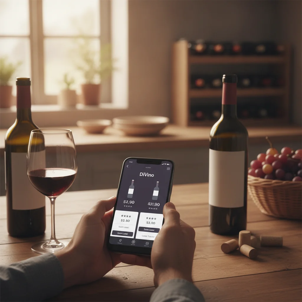 Wine-Searcher app and DiVino comparison for wine price search, label scanning, and cellar tracking